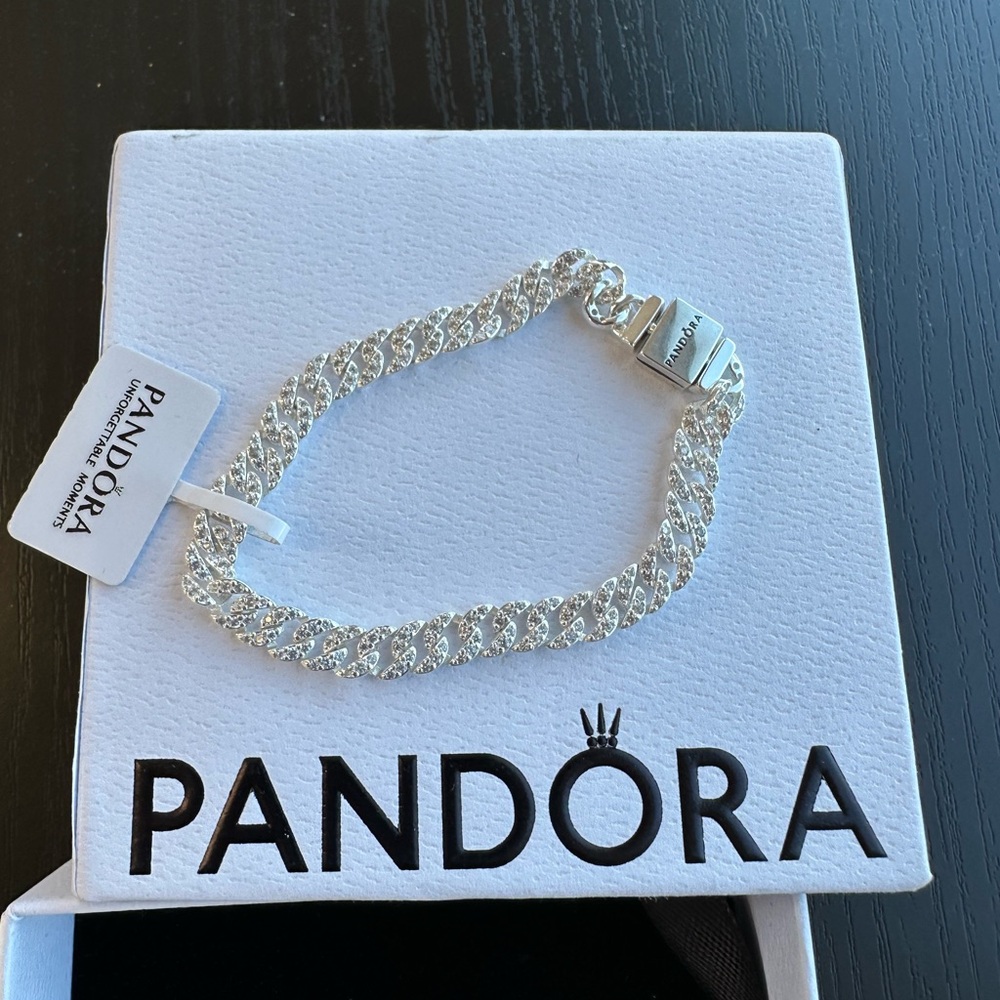 Pandora Pave Cuban Chain Bracelet *Brand New With Tag/Never Worn*